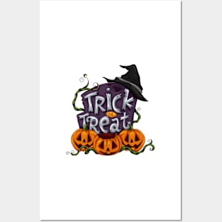 Halloween Trick or Treat Posters and Art